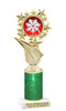 Snowflake theme trophy. Glitter Column.  Great for your Holiday events, contests and parties - 696