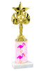 Flamingo  trophy with choice of trophy height and figure.  Bring a little tropical flair to your next event.  Height starts at 10" tall.(new001