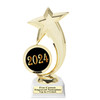 Cheer trophy with choice of cheer design.  Horseshoe shape base. Great for your squads, schools & competitions  6061g