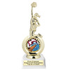 Cheer trophy with choice of cheer design.  Horseshoe shape base. Great for your squads, schools & competitions  5706