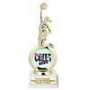 Cheer trophy with choice of cheer design.  Horseshoe shape base. Great for your squads, schools & competitions  5706