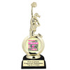Cheer trophy with choice of cheer design.  Horseshoe shape base. Great for your squads, schools & competitions  5706bl
