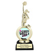 Cheer trophy with choice of cheer design.  Horseshoe shape base. Great for your squads, schools & competitions  5706bl