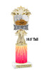 Cheer figure with on star/festive themed column. 10.5" tall  Great for your squads, contests or just for your favorite cheerleader. sub mf3265