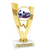 Soccer trophy.  6" Soccer trophy with choice of artwork. Great for your teams, schools and more!  90786