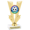 Soccer trophy.  6" Soccer trophy with choice of artwork. Great for your teams, schools and more!  92746