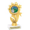 Soccer trophy.  6" Soccer trophy with choice of artwork. Great for your teams, schools and more!  ph48