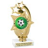 Soccer trophy.  6" Soccer trophy with choice of artwork. Great for your teams, schools and more!  ph55