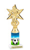 Male Soccer trophy.   Great trophy for your soccer team, schools and rec departments - sub columns  7805