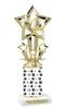 Soccer trophy with animal print column.   Great trophy for your soccer team, schools and rec departments - animal 756