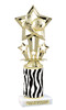 Soccer trophy with animal print column.   Great trophy for your soccer team, schools and rec departments - animal 756