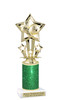 Soccer figure with Glitter column.   Great trophy for your soccer team, schools and rec departments - Glitter 756