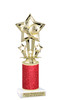 Soccer figure with Glitter column.   Great trophy for your soccer team, schools and rec departments - Glitter 756