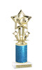 Soccer figure with Glitter column.   Great trophy for your soccer team, schools and rec departments - Glitter 756