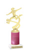 Female Soccer figure with Glitter column.   Great trophy for your soccer team, schools and rec departments - Glitter 4519