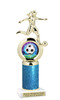 Female Soccer figure with Glitter column.   Great trophy for your soccer team, schools and rec departments - Glitter 5714