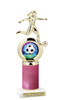 Female Soccer figure with Glitter column.   Great trophy for your soccer team, schools and rec departments - Glitter 5714