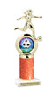 Female Soccer figure with Glitter column.   Great trophy for your soccer team, schools and rec departments - Glitter 5714