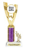 Custom trophy.  Add you logo or custom art work for a unique award.  Trophy heights starts at 10" tall. 90786
