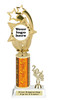 Custom trophy.  Add you logo or custom artwork for a unique award.  Trophy heights starts at 10" tall. ph55