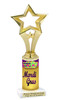 Mardi Gras trophy.   Great trophy for your Mardi Gras events, costume contests, pageants and more.  open star