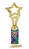 Mardi Gras trophy.   Great trophy for your Mardi Gras events, costume contests, pageants and more.  open star