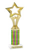 Mardi Gras trophy.   Great trophy for your Mardi Gras events, costume contests, pageants and more.  open star