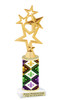 Mardi Gras trophy.   Great trophy for your Mardi Gras events, costume contests, pageants and more.  4115