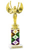 Mardi Gras trophy.   Great trophy for your Mardi Gras events, costume contests, pageants and more.  victory