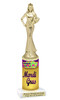 Mardi Gras trophy.   Great trophy for your Mardi Gras events, costume contests, pageants and more.  Sr Queen