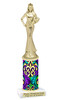 Mardi Gras trophy.   Great trophy for your Mardi Gras events, costume contests, pageants and more.  Sr Queen