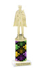 Mardi Gras trophy.   Great trophy for your Mardi Gras events, costume contests, pageants and more.  King