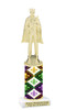 Mardi Gras trophy.   Great trophy for your Mardi Gras events, costume contests, pageants and more.  King