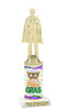 Mardi Gras trophy.   Great trophy for your Mardi Gras events, costume contests, pageants and more.  King