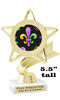 Mardi Gras Theme trophy.  Great trophy for your pageants, events, contests and more!   5043g