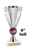Mardi Gras Theme trophy.  Great trophy for your pageants, events, contests and more!   13508