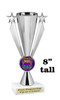 Mardi Gras Theme trophy.  Great trophy for your pageants, events, contests and more!   13508