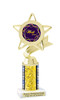 Mardi Gras trophy.   Great trophy for your Mardi Gras events, costume contests, pageants and more.  Gold 5043g
