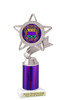 Mardi Gras trophy.   Great trophy for your Mardi Gras events, costume contests, pageants and more. purple 5043s