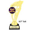 Mardi Gras Theme trophy.  Great trophy for your pageants, events, contests and more!   ph113