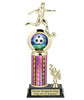 Male Soccer trophy.   Great trophy for your soccer team, schools and rec departments - side 5715