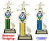 Male Soccer trophy.   Great trophy for your soccer team, schools and rec departments - side 5715