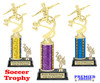 Male Soccer trophy.   Great trophy for your soccer team, schools and rec departments - side 4518