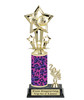 Animal Print Soccer trophy.   Great trophy for your soccer team, schools and rec departments - side 756