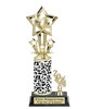 Animal Print Soccer trophy.   Great trophy for your soccer team, schools and rec departments - side 756
