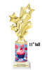 Cupcake theme  trophy.  11" tall  with choice of figure. Great for your pageants, cupcake wars, contests and more... (001