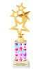 Cupcake theme  trophy.  11" tall  with choice of figure. Great for your pageants, cupcake wars, contests and more... (005