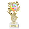 Cupcake themed trophy.  Choice of cupcake artwork.  Great for your Cupcake Wars, pageants, baking contests and more.  696