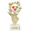 Cupcake themed trophy.  Choice of cupcake artwork.  Great for your Cupcake Wars, pageants, baking contests and more.  696