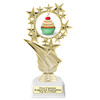 Cupcake themed trophy.  Choice of cupcake artwork.  Great for your Cupcake Wars, pageants, baking contests and more.  696